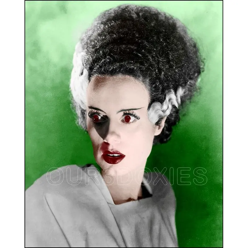 Elsa Lanchester Colorized 8X10 Photo - 1935 Bride Of Frankenstein - 30
