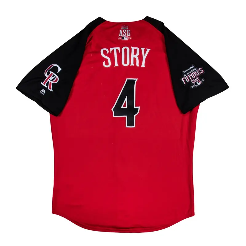 Trevor Story 2015 Rookie Game Used All Star Game  Team USA Jersey MLB Authentic
