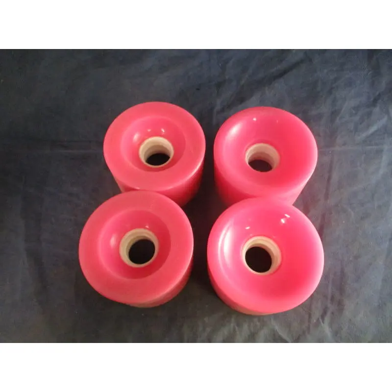 Used Pink Longboard Wheels - Set of 4