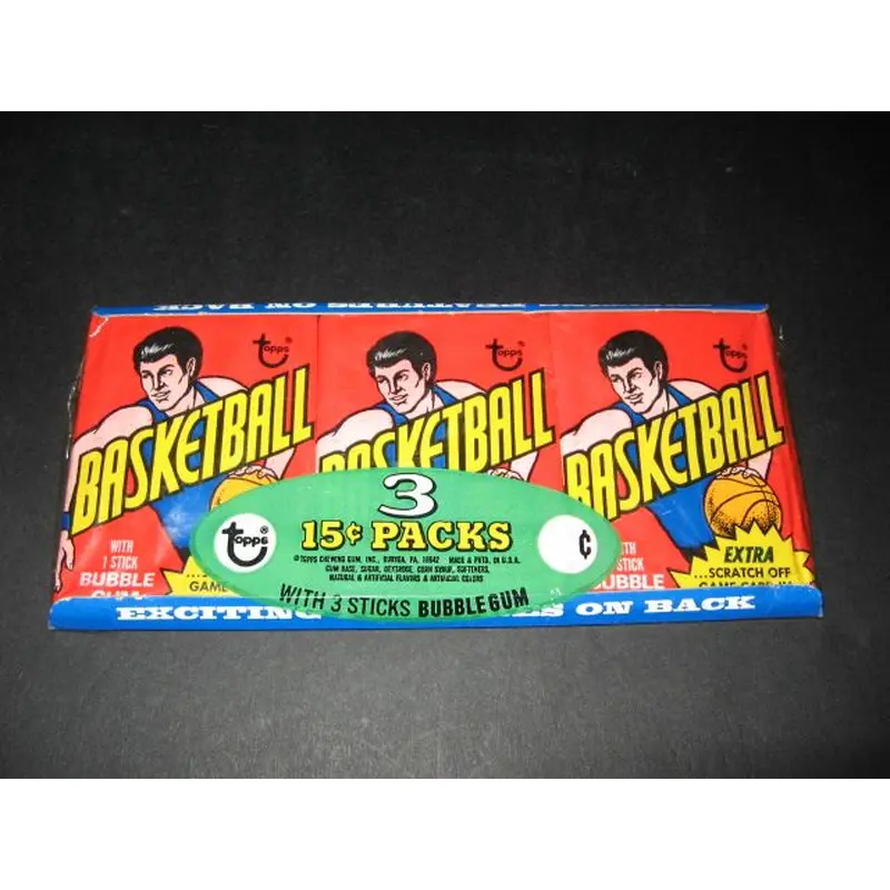1974/75 Topps Basketball Unopened Wax Tray