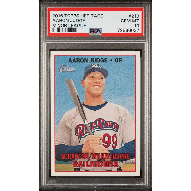 Aaron Judge 2016 Topps Heritage Minor League #210 PSA 10 Gem Mint 6037