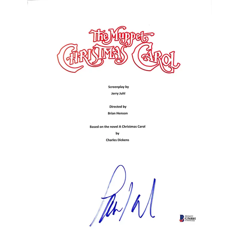 Paul Williams Authentic Signed Muppet Christmas Carol Script Cover BAS #G56885