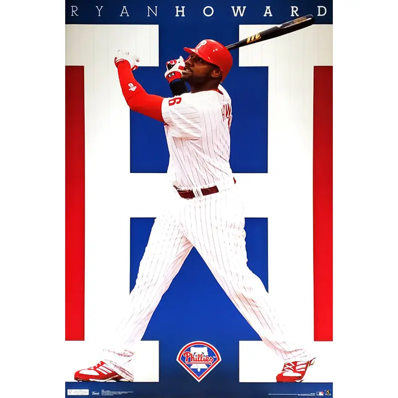 Ryan Howard "H for Homer" Philadelphia Phillies MLB Action Poster - Costacos 2011