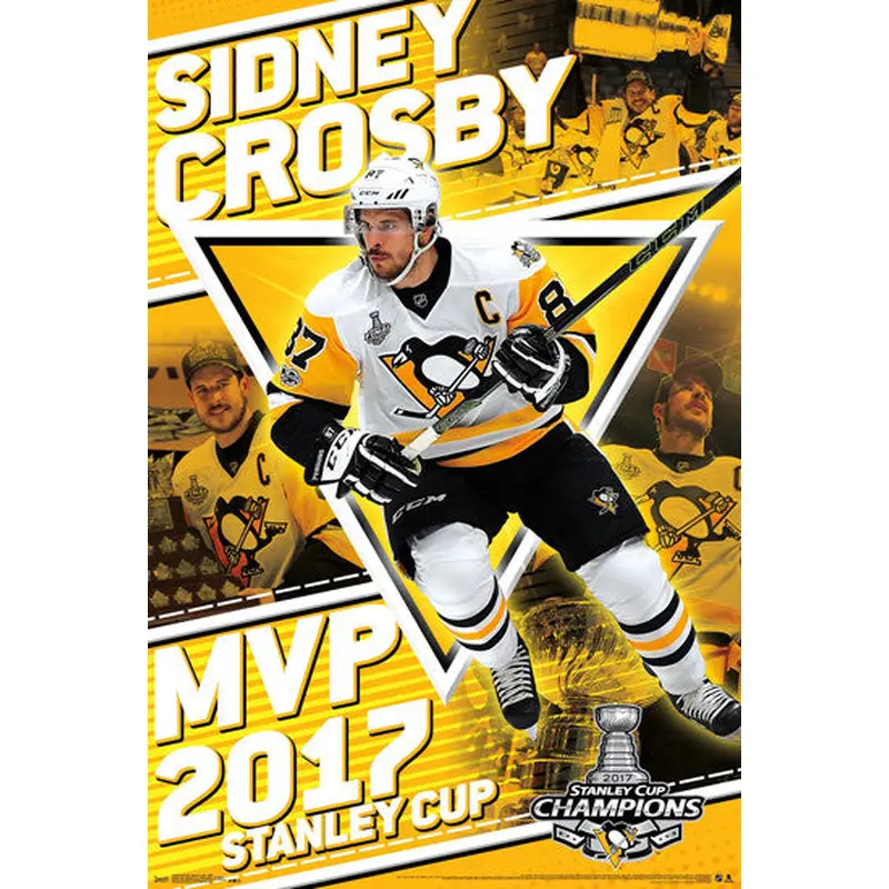 Sidney Crosby 2017 Stanley Cup Finals MVP Pittsburgh Penguins Commemorative Poster
