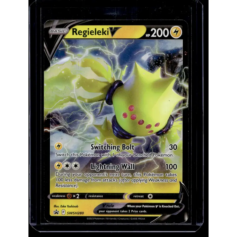2020-23 Pokemon - Sword & Shield - Black Star - Promos - Regieleki V #SWSH280