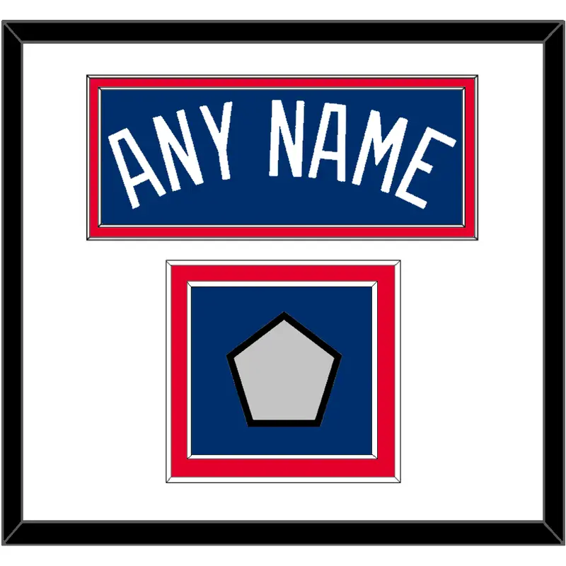 Los Angeles Name & World Series Jersey Patch - Alternate Road Blue - Double Mat 1