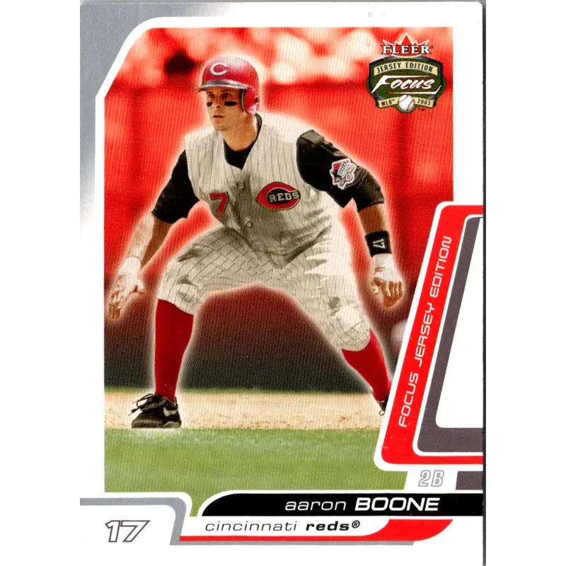 2003 Fleer Focus Jersey Edition Aaron Boone #66