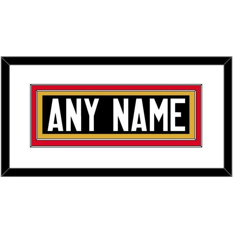 Canada Mens Hockey Nameplate - 2014 Olympics Alternate Black - Double Mat 2