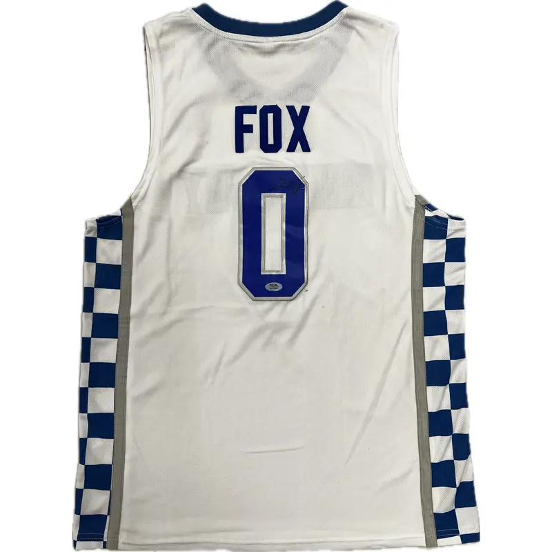 De'Aaron Fox signed jersey PSA Auto Kentucky Wildcats Autographed