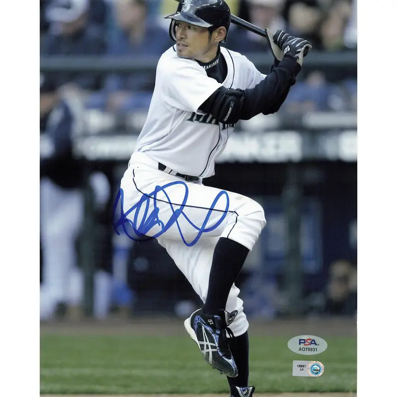 Ichiro Suzuki signed 8x10 photo PSA/DNA Seattle Mariners