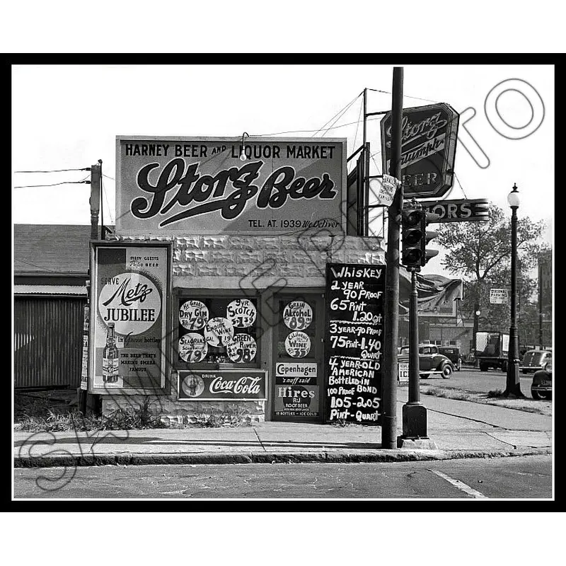 Storz Beer 8X10 Photo - Omaha Nebraska 1938 - 2273