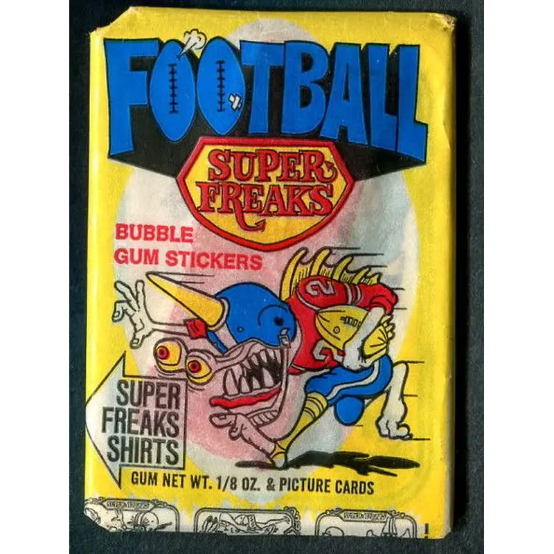 1973 Donruss Super Freaks Football Unopened Wax Pack
