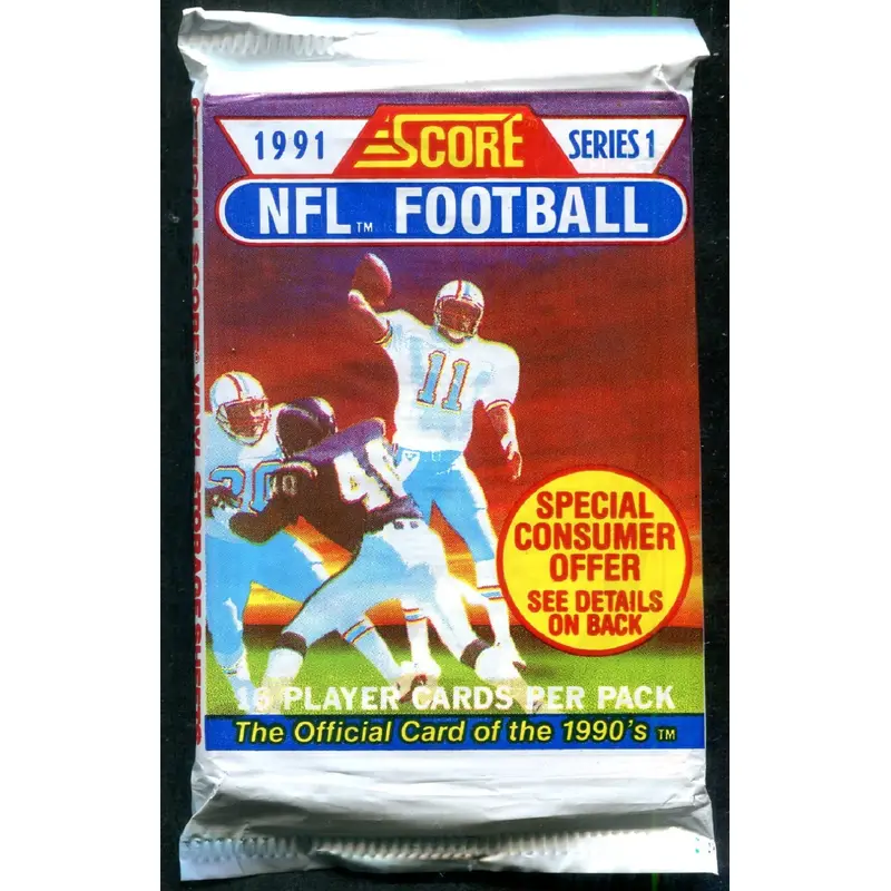 1991 Score Football Unopened Series 1 Pack (16)