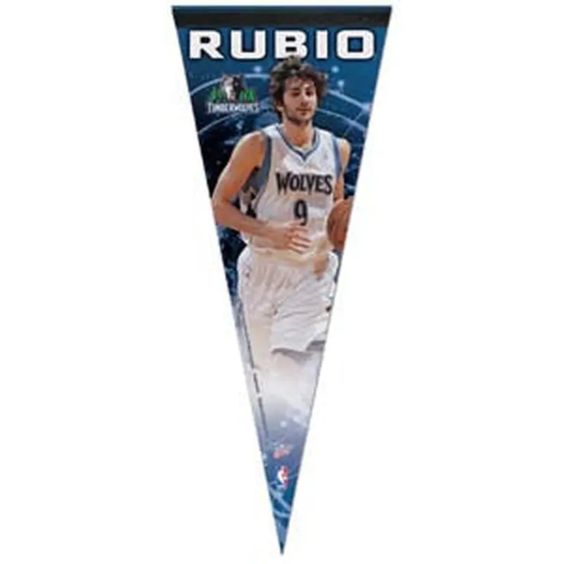 Ricky Rubio "T-Wolves Action" Premium Felt Collector's Pennant - Wincraft