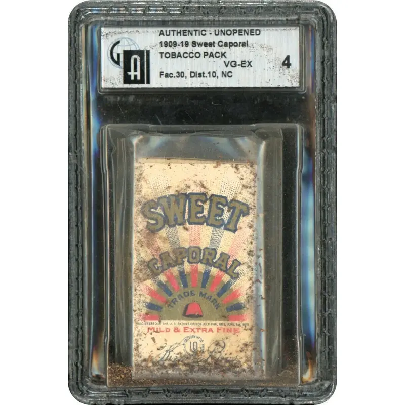 1909 T206 Sweet Caporal Baseball Unopened Pack Honus Wagner Era GAI 4