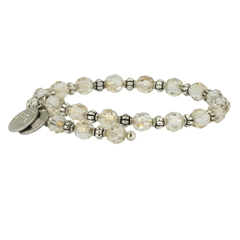 Honey Crystal Wrap Bracelet