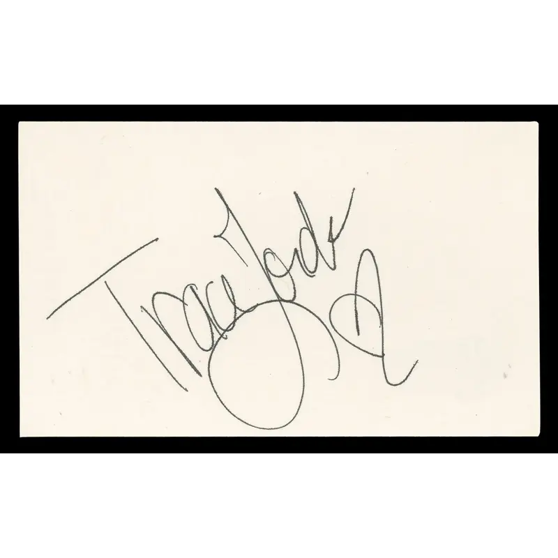 Traci Lords Blade Authentic Signed 3x5 Index Card Autographed BAS #BN06415