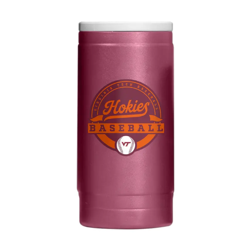 Virginia Tech Baseball 12oz Powdercoat SlimCan Coolie