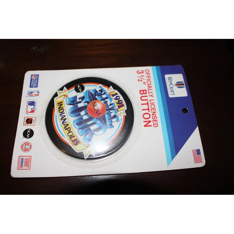 1991 Indianapolis NCAA Final Four Pinback Button, New in Package