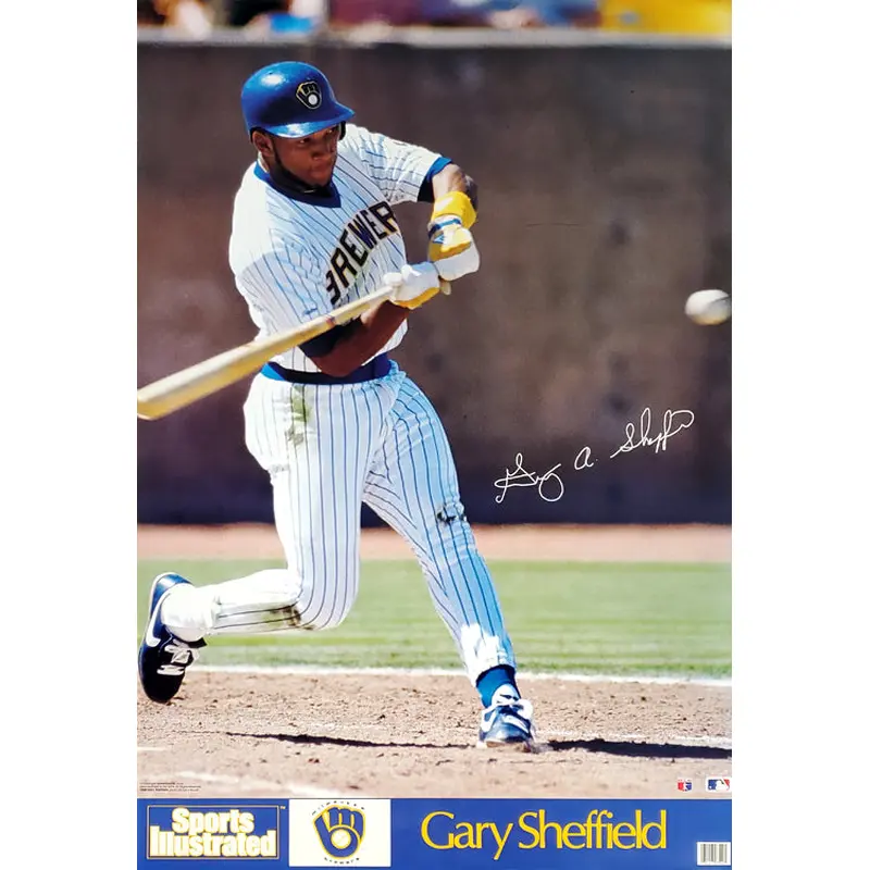 Gary Sheffield "SI Classic" Milwaukee Brewers Poster - Marketcom 1990