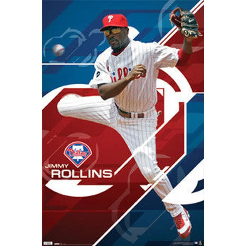 Jimmy Rollins "Acrobat" Philadelphia Phillies Poster - Costacos 2010