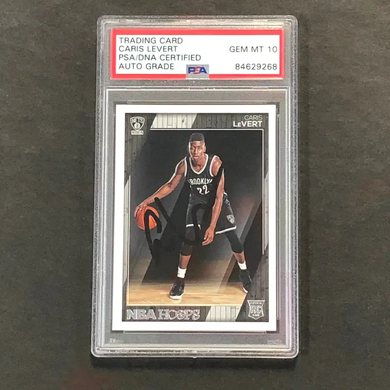 2016-17 NBA Hoops #277 Caris LeVert Auto Signed Card PSA/DNA Encapsulated