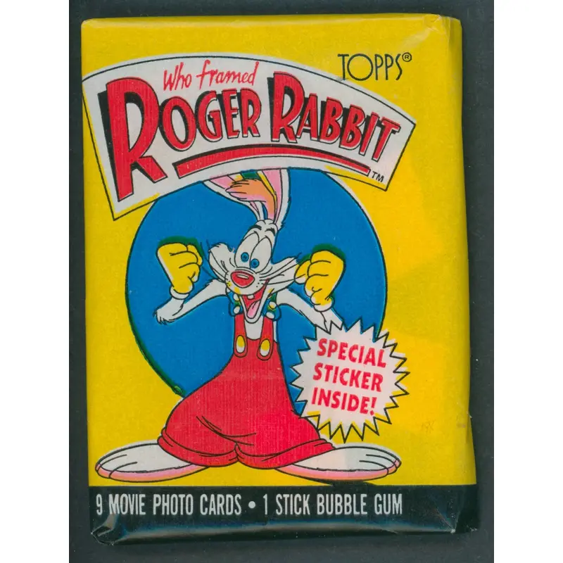 1988 Topps Who Framed Roger Rabbit Unopened Wax Pack