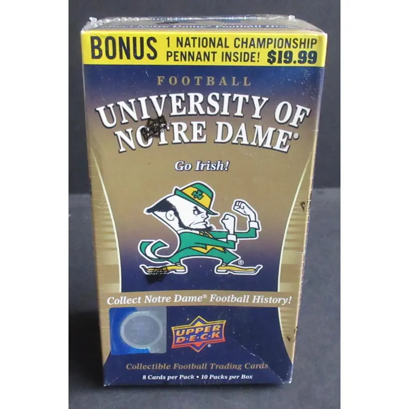 2013 Upper Deck Notre Dame Football Blaster Box (10/8)