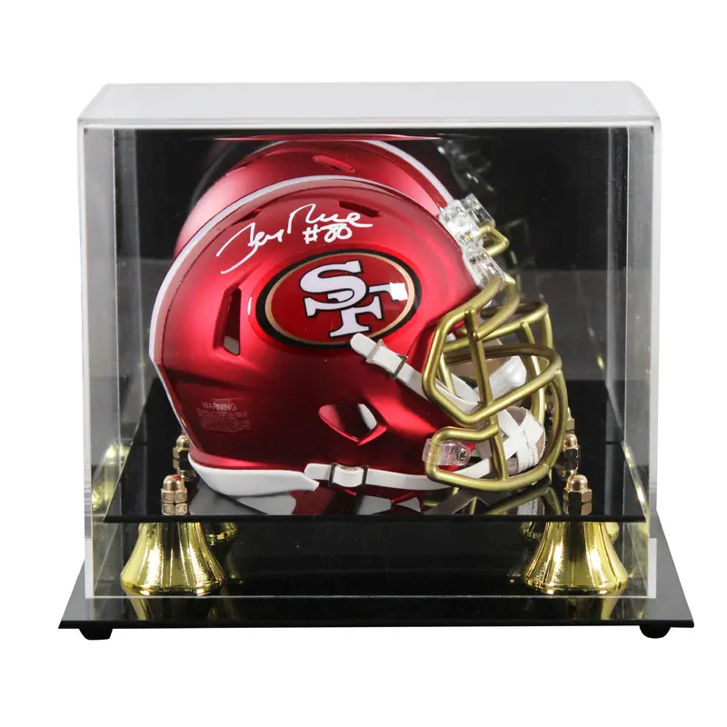 49ers Jerry Rice Authentic Signed Blaze Speed Mini Helmet W/ Case Fanatics