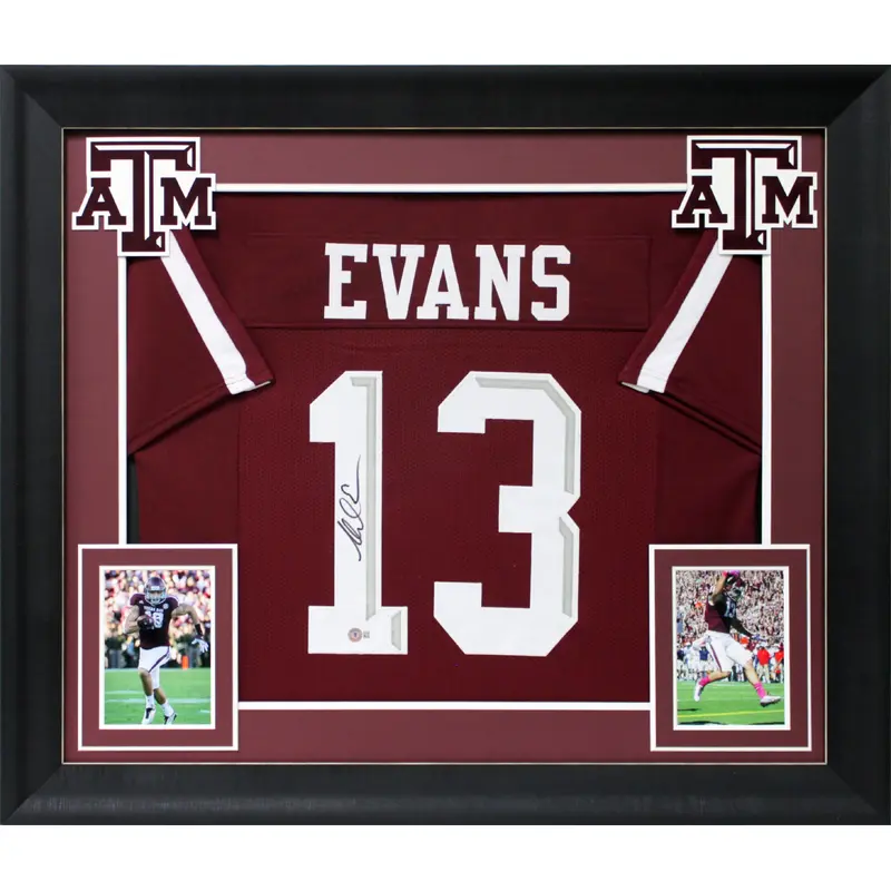 Texas A&M Mike Evans Authentic Signed Maroon Pro Style Framed Jersey BAS Witness