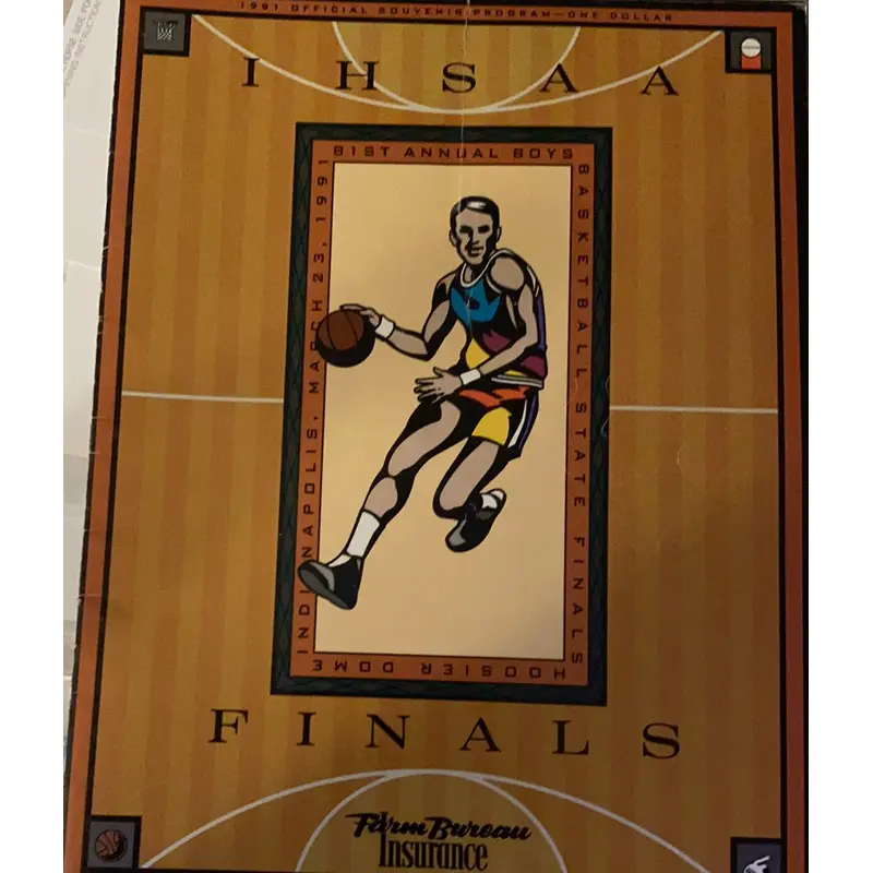 1991 Indiana High School Basketball State Finals Program
