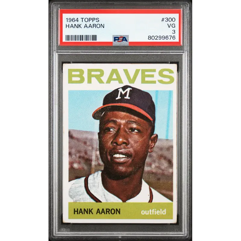 Hank Aaron 1964 Topps #300 PSA 3 Very Good