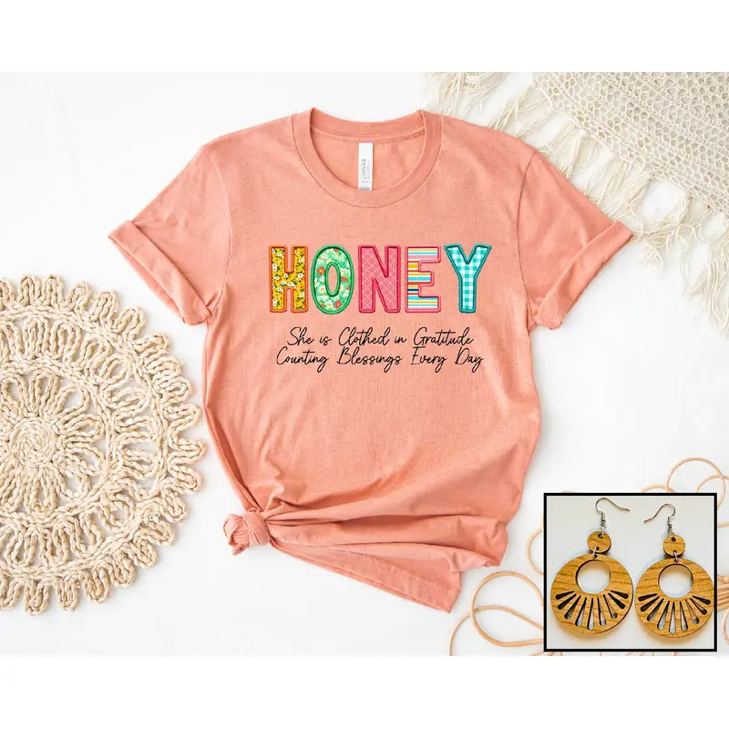 Honey- Floral Stitch