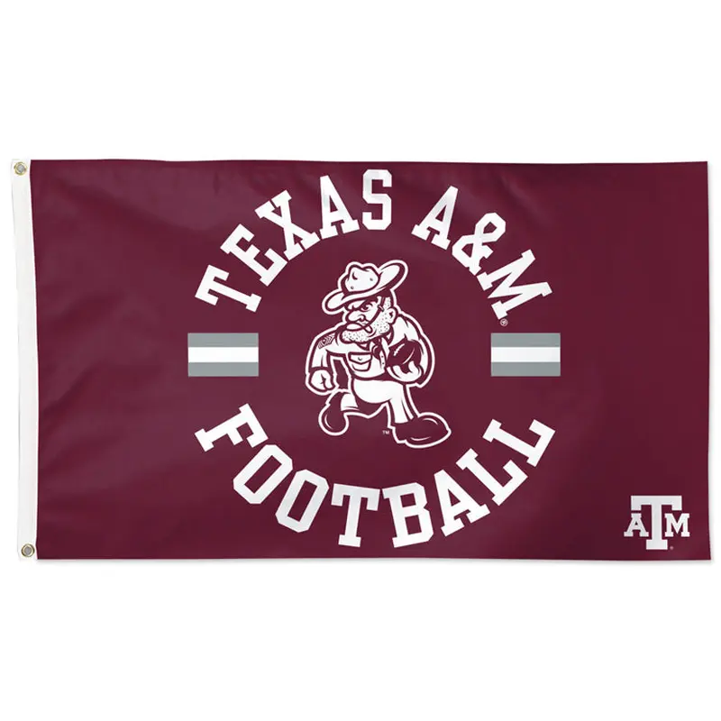 Texas A&M Aggies Retro "Ol' Sarge" Style NCAA Deluxe-Edition 3'x5' Flag