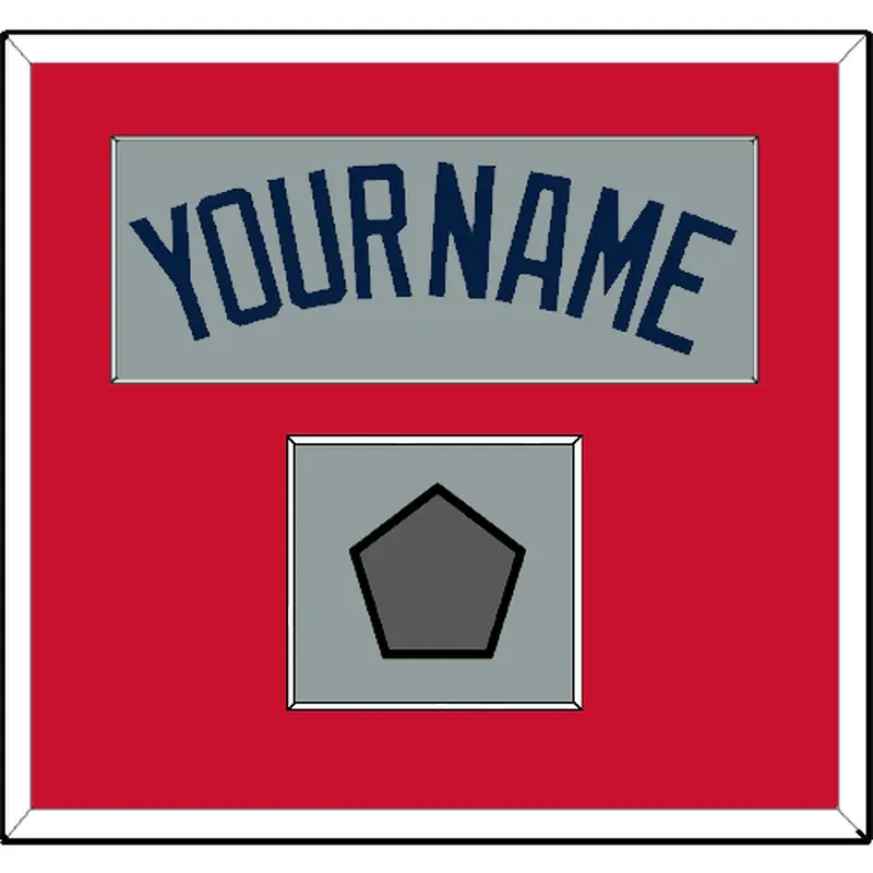 Boston Name & World Series Jersey Patch - Road Gray (2009-2013) - Single Mat 2