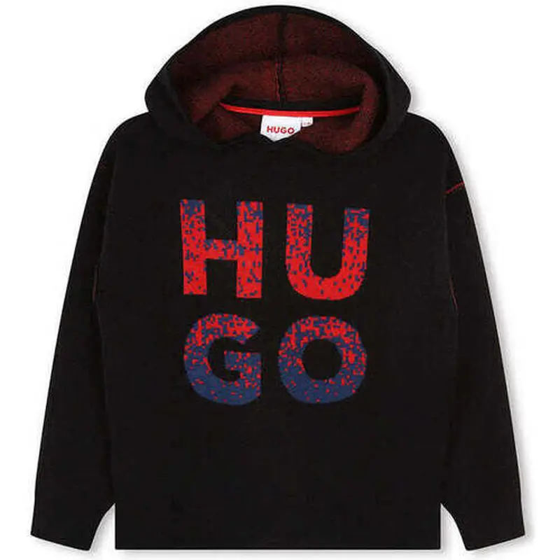 HUGO BOSS BLACK SWEATER HUGO BOSS TIEDYE LOGO HOODIE G25149 09B