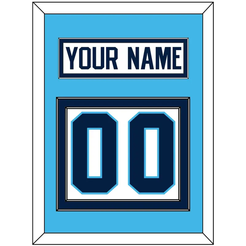 Pittsburgh Nameplate & Number (Back) - Home White (1970-1972) - Double Mat 2
