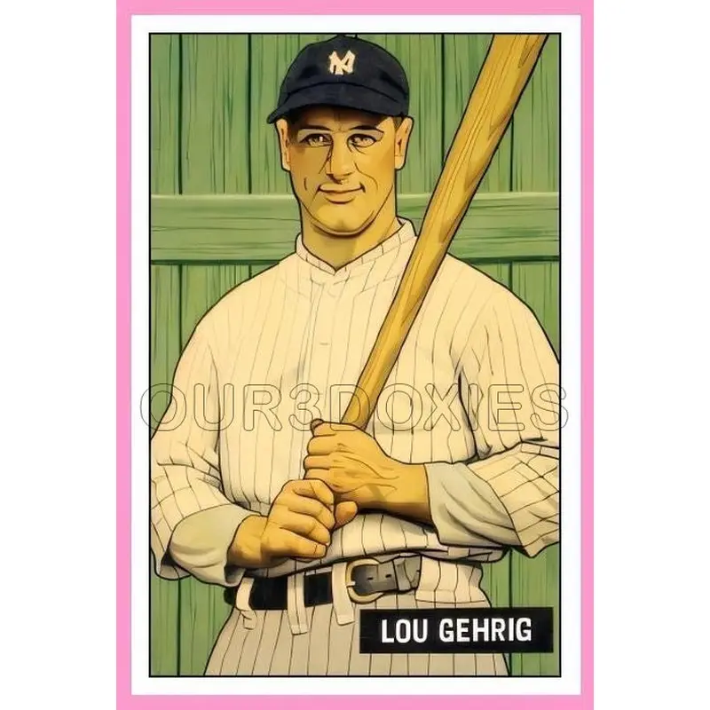 Lou Gehrig 1951 Bowman Custom Card - 4019