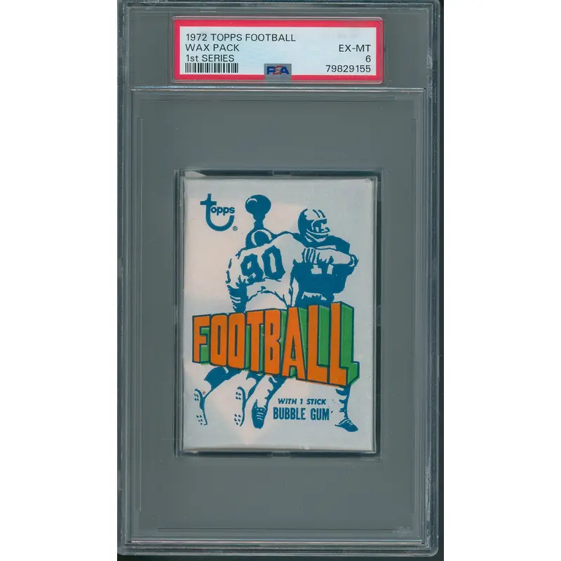 1972 Topps Football Unopened 1st Series Wax Pack PSA 6 *9155