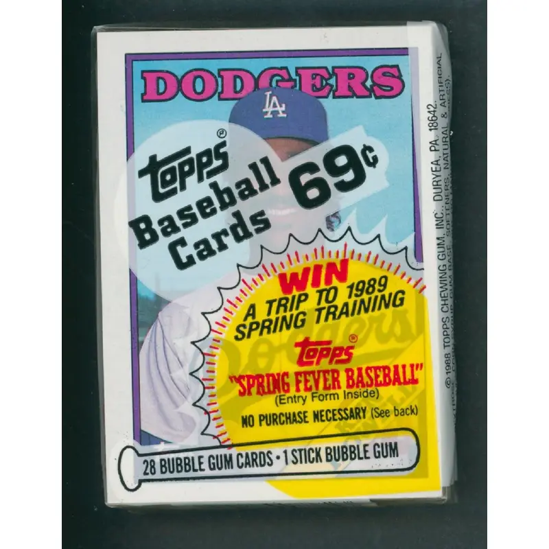 1988 Topps Baseball Unopened Cello Pack