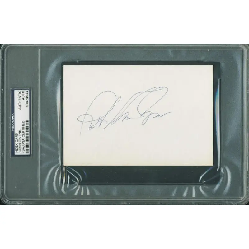 Robin Givens "Tyson" Authentic Signed 4X6 Index Card Autographed PSA Slabbed 2