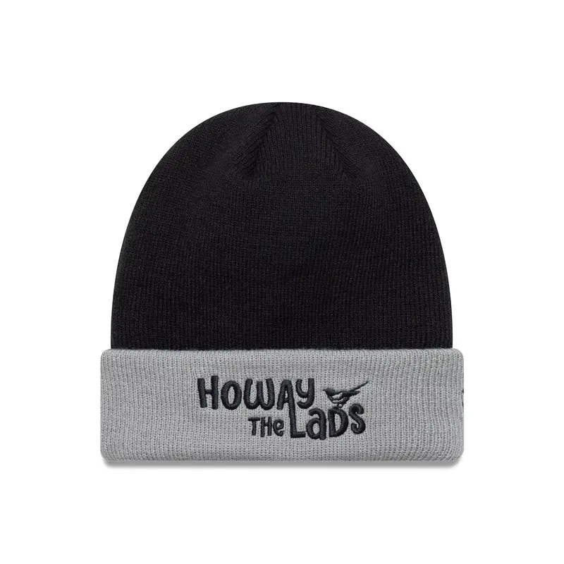 Newcastle United FC Youth Wordmark Black Cuff Knit Beanie Hat