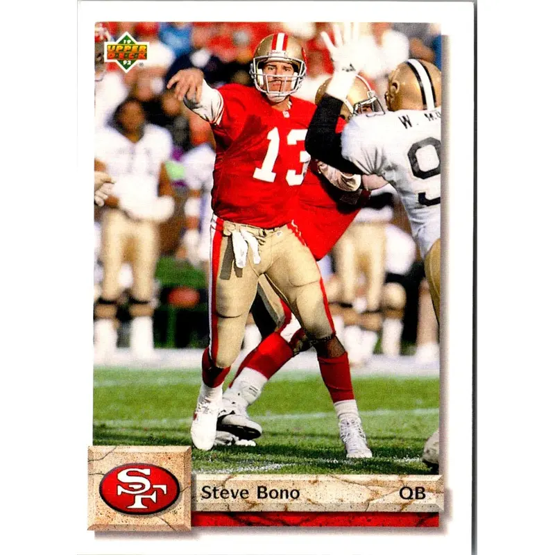 1992 Upper Deck Steve Bono #148 Rookie