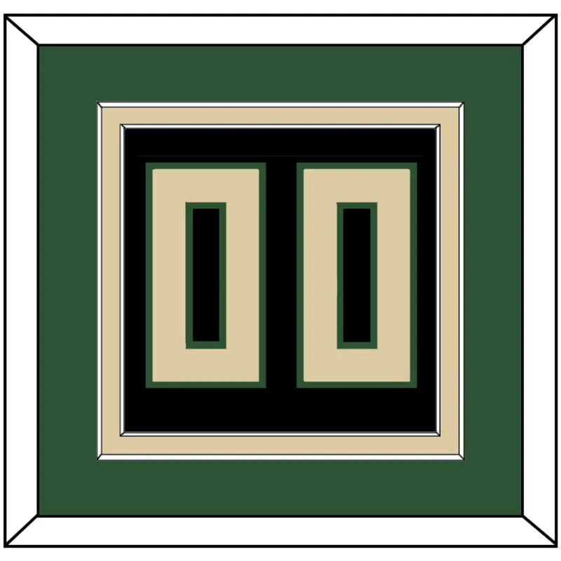 Milwaukee Number - Black Statement - Double Mat 3