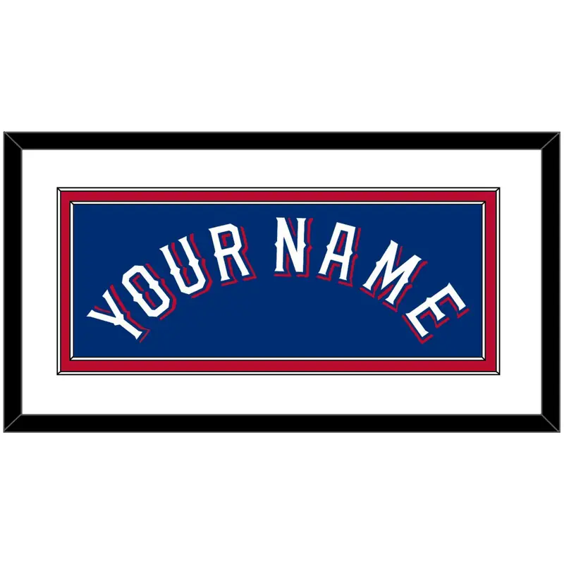 Texas Name - Alternate Blue - Double Mat 1