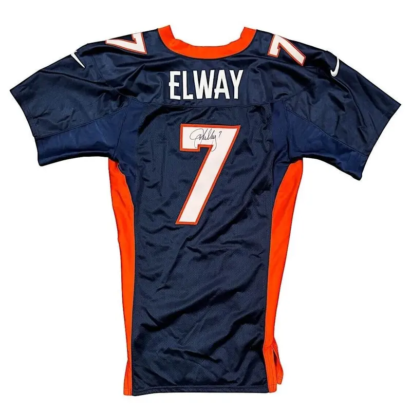 John Elway Signed 1997 Denver Broncos Nike Pro Cut Game Jersey JSA COA