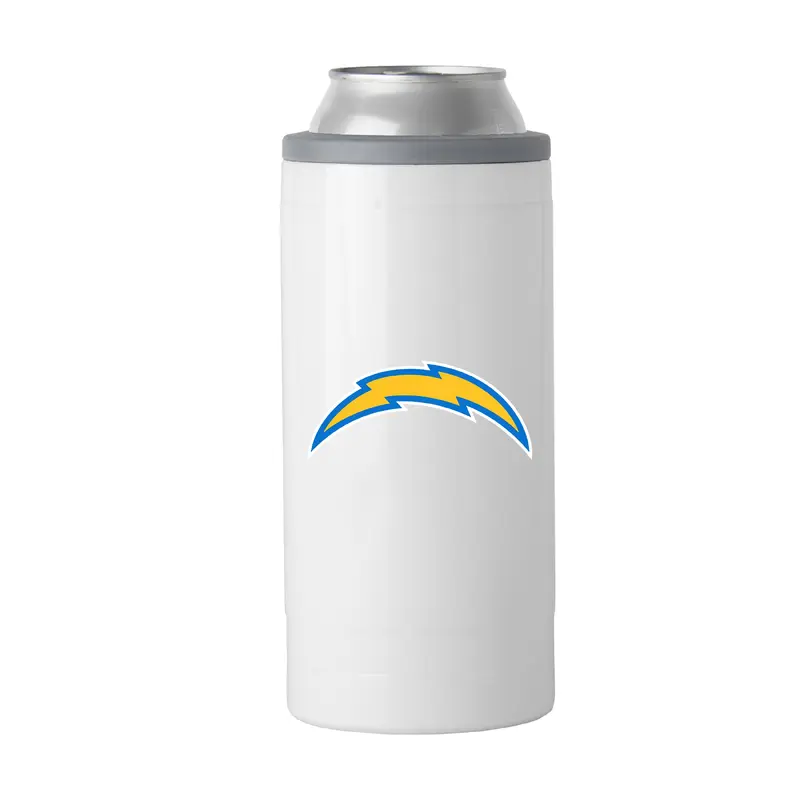 LA Chargers Letterman 12 oz Slim Can Coolie