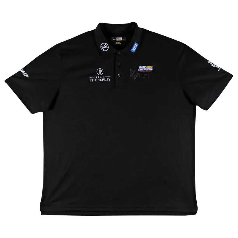 John Daly Authentic Signed Match Worn Black Loudmouth Polo Shirt BAS #BK84774