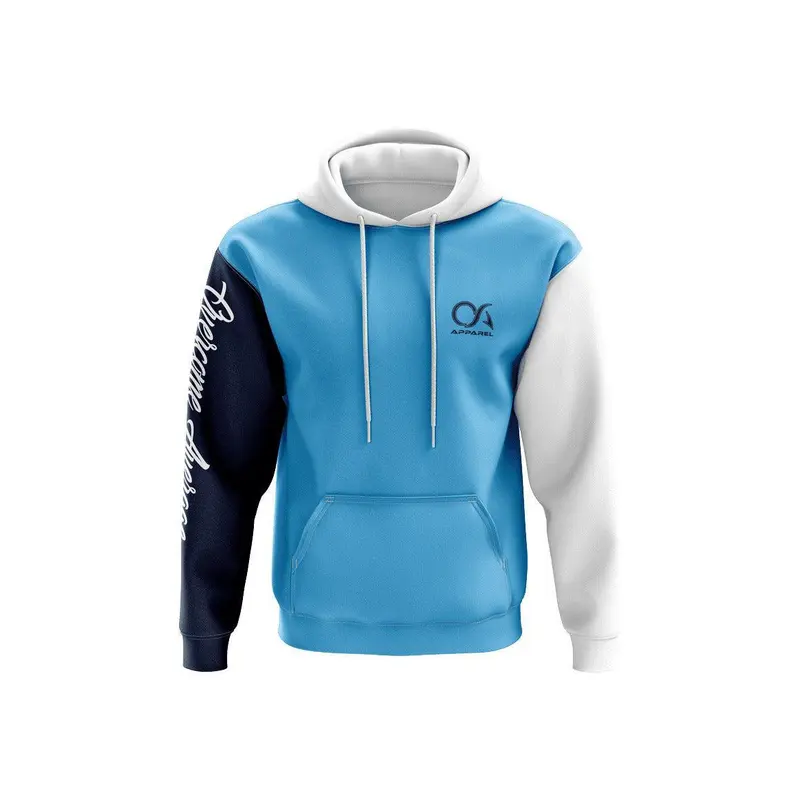 Overcome Average Fleece Hoodie - Carolina/White/Navy