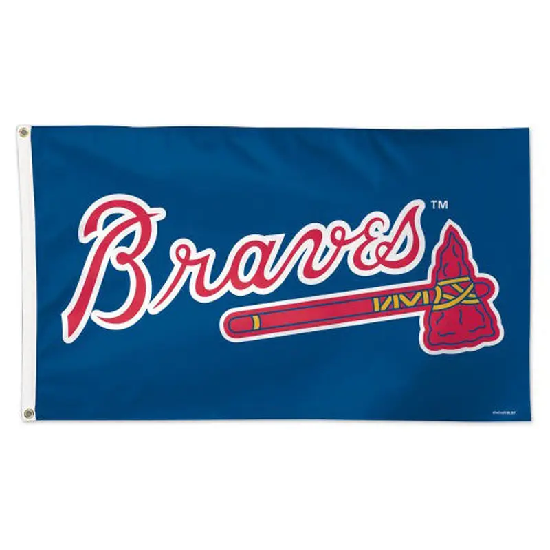 Atlanta Braves Official MLB Baseball Team Logo Deluxe-Edition 3'x5' Flag - Wincraft